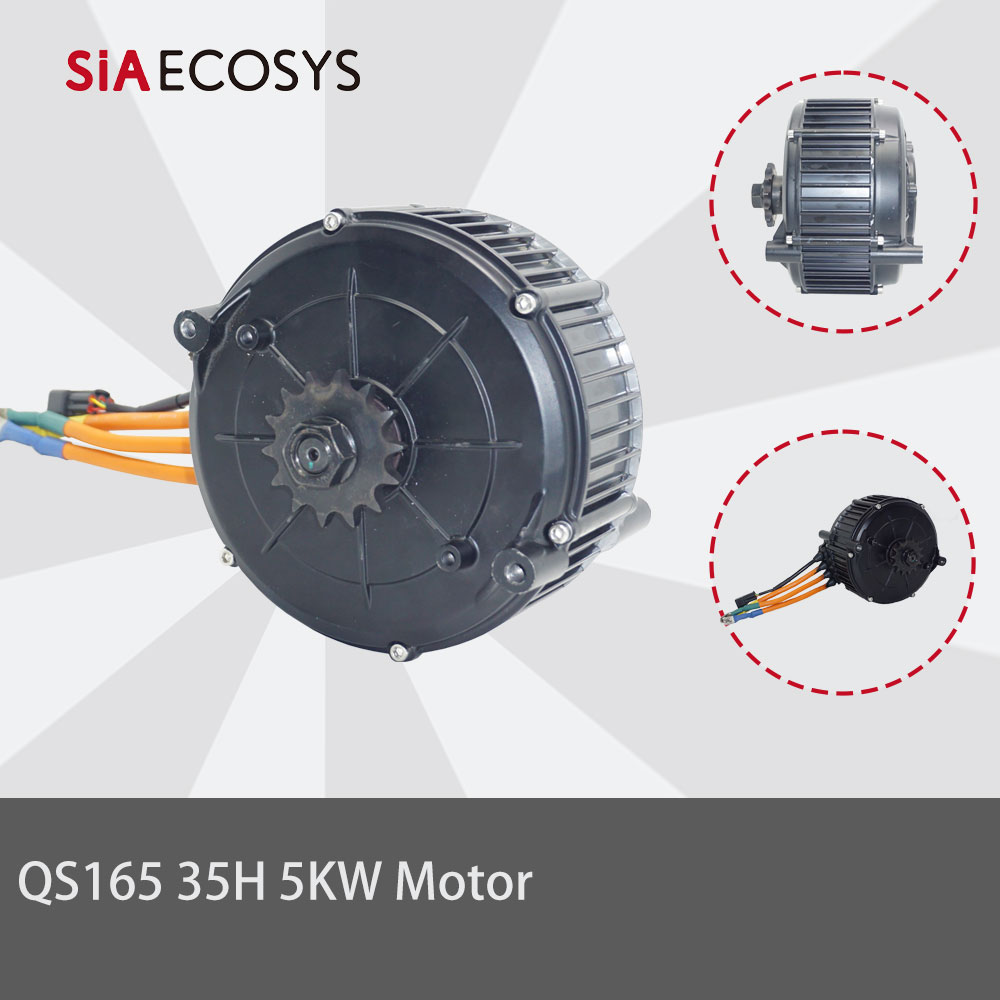 QSMOTOR QS165 5000W 35H PMSM M - Fardriver Nd72850 Controller reseña y precio